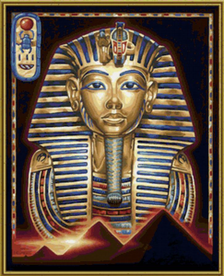 Маска Тутанхамона-2 - египет, фараон, восток, маска, картина - предпросмотр