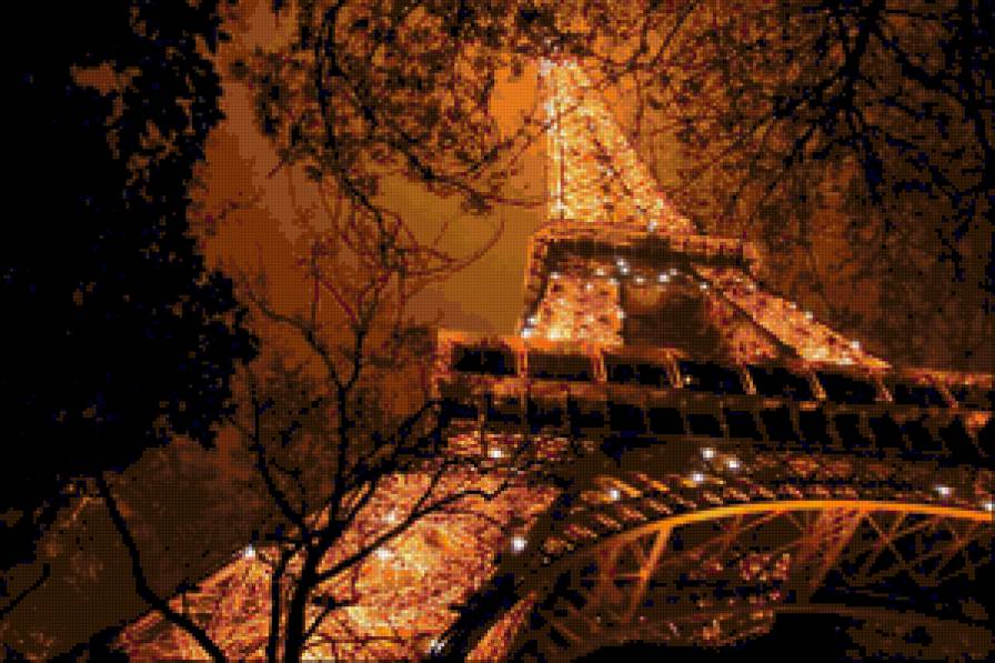 Серия "Париж" Эйфелева башня - эйфелева башня, франция, париж - предпросмотр