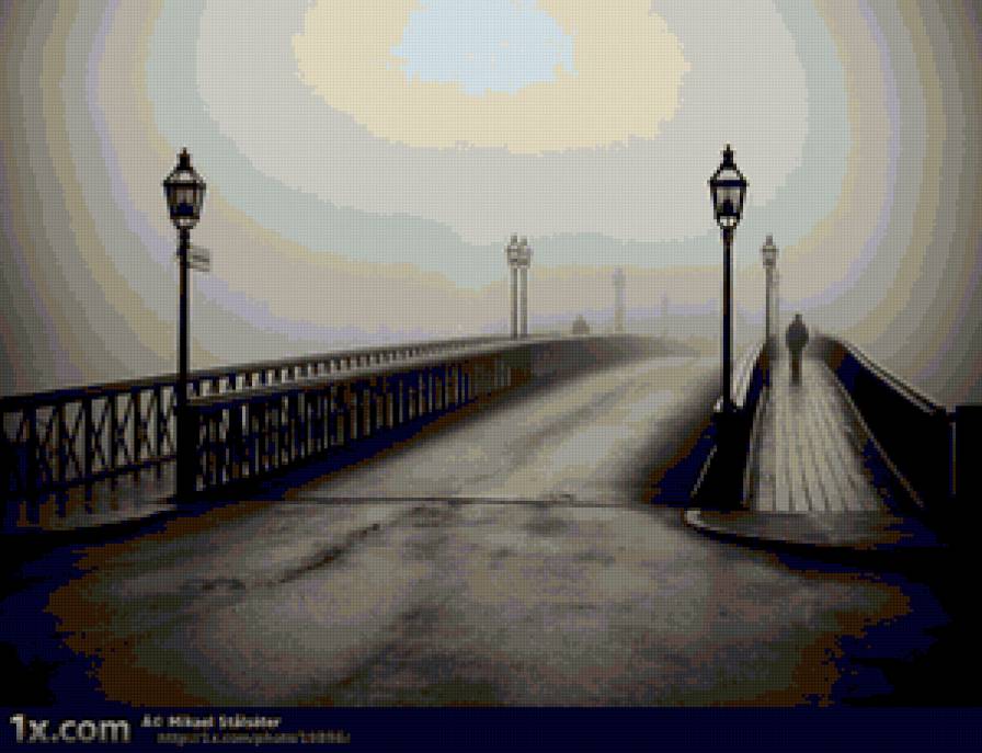 Серия "Черно-Белое" Мост - мост, черно-белая картинка - предпросмотр