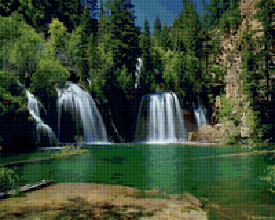 водопад - водопад, природа, пейзаж - предпросмотр