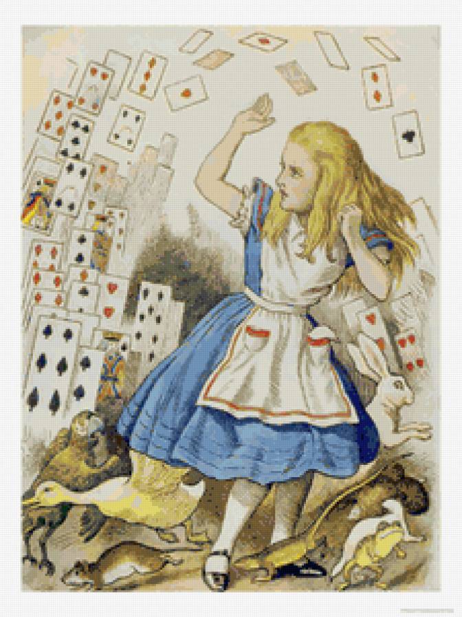 Алиса и карты - карты, алиса в стране чудес - предпросмотр