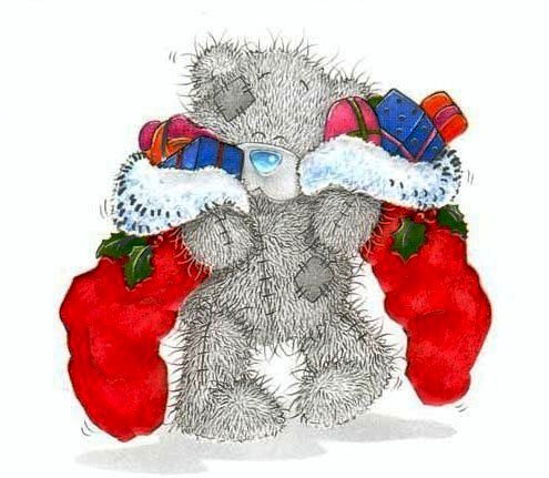 Мишка Тедди Новый год - мишка тедди, зима, новый год, игрушка, подарок - оригинал