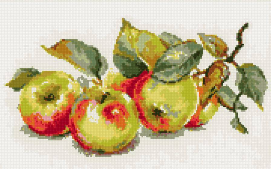 Яблочки - яблочки, натюрморт - предпросмотр