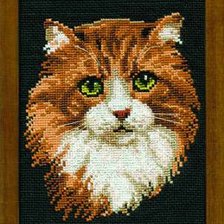 Оригинал схемы вышивки «Рыжик кот» (№155063)