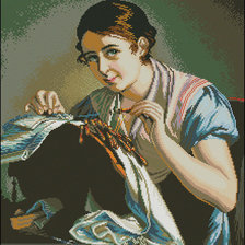 Оригинал схемы вышивки «рукодельница» (№155590)