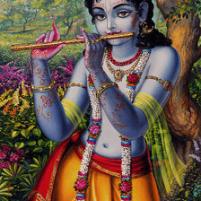 Схема вышивки «Krishna flute»