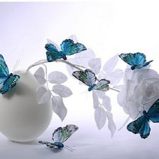 Оригинал схемы вышивки «Бабочки» (№156285)
