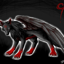 Схема вышивки «Кровавый волк»