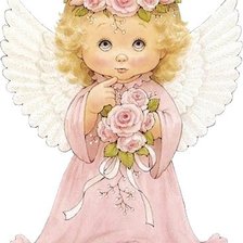 Оригинал схемы вышивки «ангельский образ» (№157403)