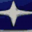 Предпросмотр схемы вышивки «Subaru значок» (№157499)