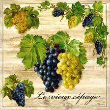 Оригинал схемы вышивки «грозди винограда» (№157576)