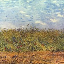 Ван Гог.Пшеничное поле с жаворонком.