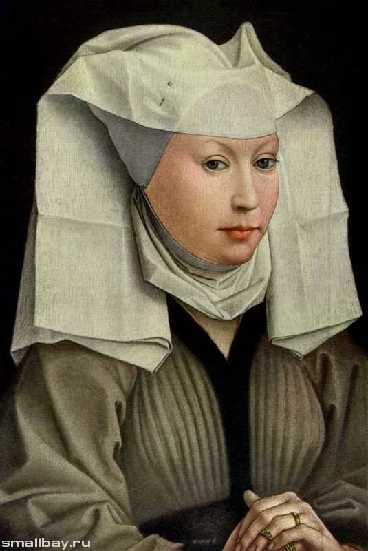 Вейден Рогир ван де.Портрет молодой женины. - портрет, люди, лицо., женщина, девушка - оригинал