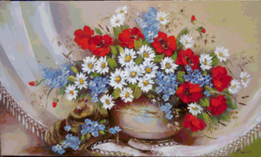 №159008 - цветы, ваза, букет - предпросмотр
