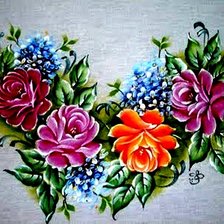 Оригинал схемы вышивки «розы» (№161379)
