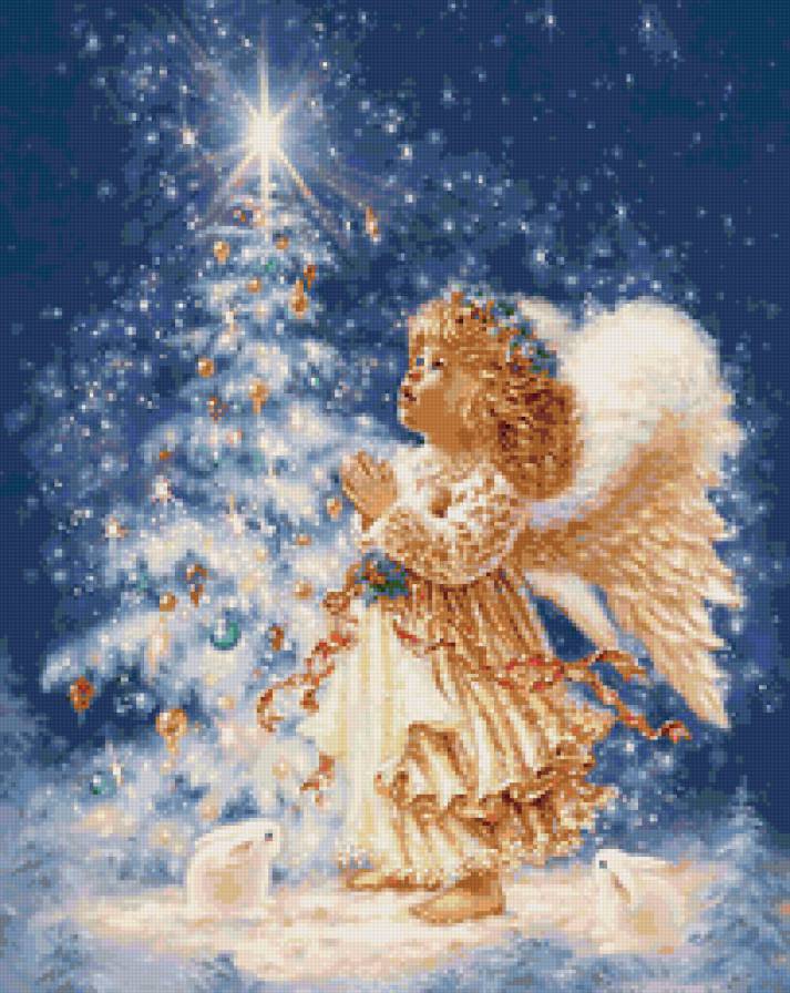 Рождественский ангел - ангел, рождество - предпросмотр