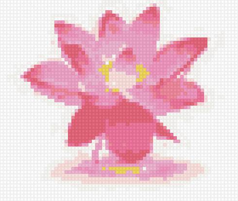 Маленький лотос - розовый, цветок, цветы, лотос - предпросмотр