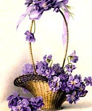 Оригинал схемы вышивки «цветы в корзине» (№164148)