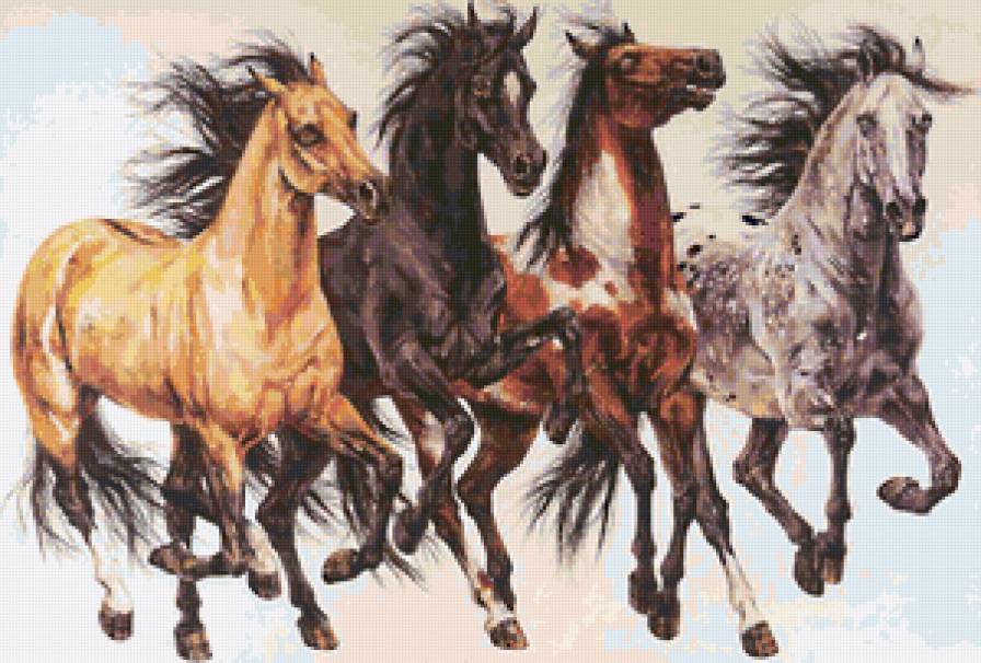 Серия "Кони" - животные, лошади, кони - предпросмотр