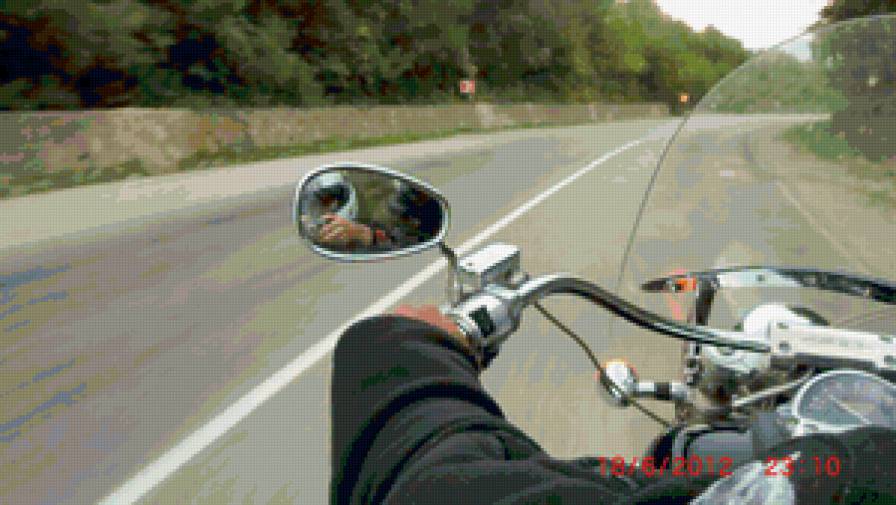 Дорога на двоих - дорога, мотоцикл - предпросмотр