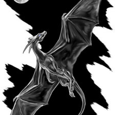 Оригинал схемы вышивки «Лунный дракон» (№165719)