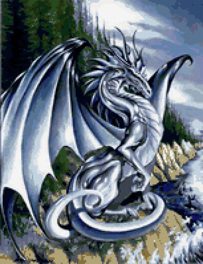 Синий дракон - дракон - предпросмотр