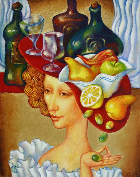 Разносчица вина - женщины, картина, , живопись - оригинал