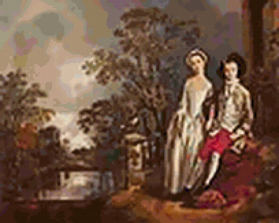 Портрет Хініга Ллойда з сестрою, бл. 1750 р - томас гейнсборо, живопис - предпросмотр