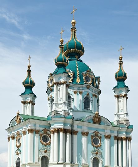 Андреевский собор Киева - архитектура, церковь, собор, строение - оригинал