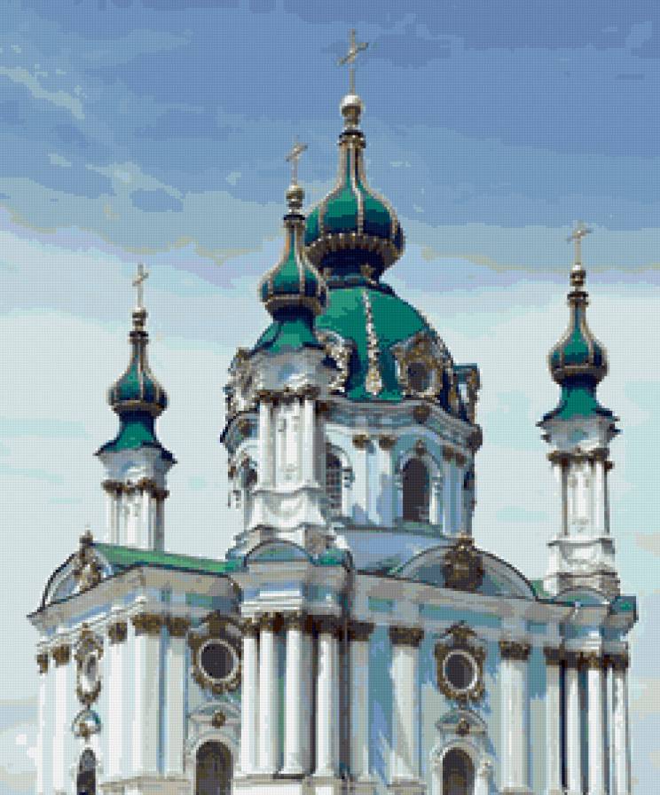 Андреевский собор Киева - церковь, строение, собор, архитектура - предпросмотр