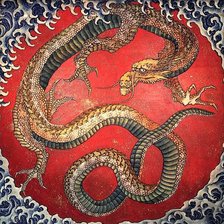 Оригинал схемы вышивки «дракон» (№167078)