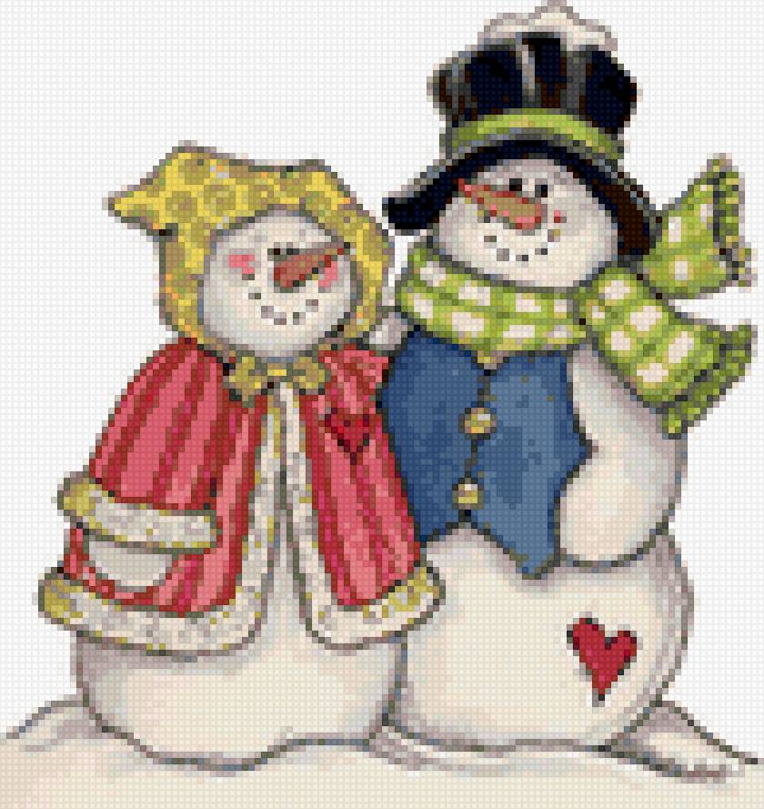 Снеговик 5 - новый год, снеговик, зима - предпросмотр