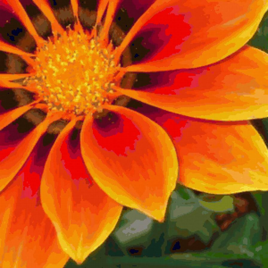 Серия "Цветы" Оранжевое чудо - цветок, цветы - предпросмотр
