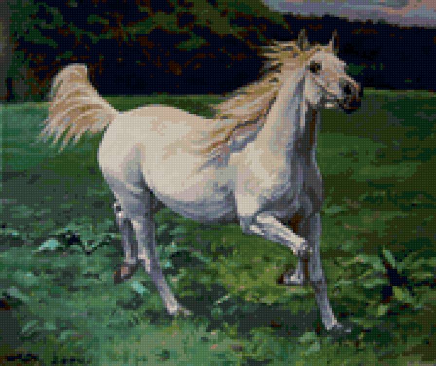 Бегущая лошадка - лошадь - предпросмотр