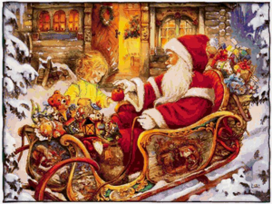 Добрый Дедушка Мороз - сказка, рождество, дед мороз, санта-клаус, новый год, ребенок - предпросмотр
