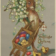 Оригинал схемы вышивки «Пасхальный кролик» (№167869)