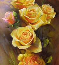 Оригинал схемы вышивки «желтые розы» (№167916)