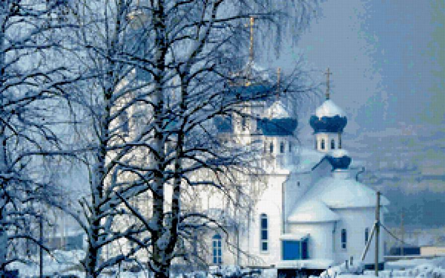 храм зимой - снег, церковь, зима - предпросмотр