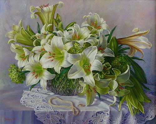 №169102 - букет, цветы, картина - оригинал