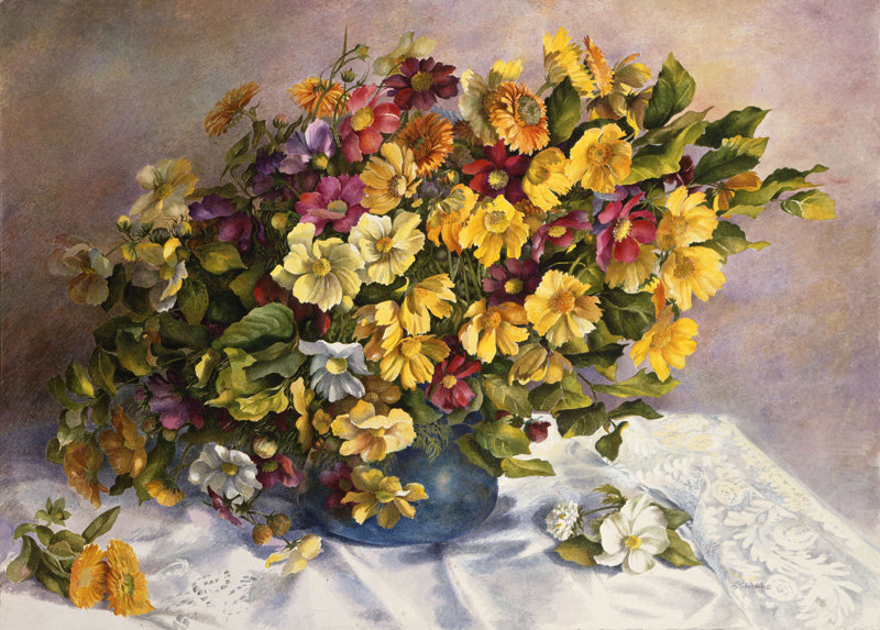 Цветы №1 - натюрморт, цветы, букет - оригинал