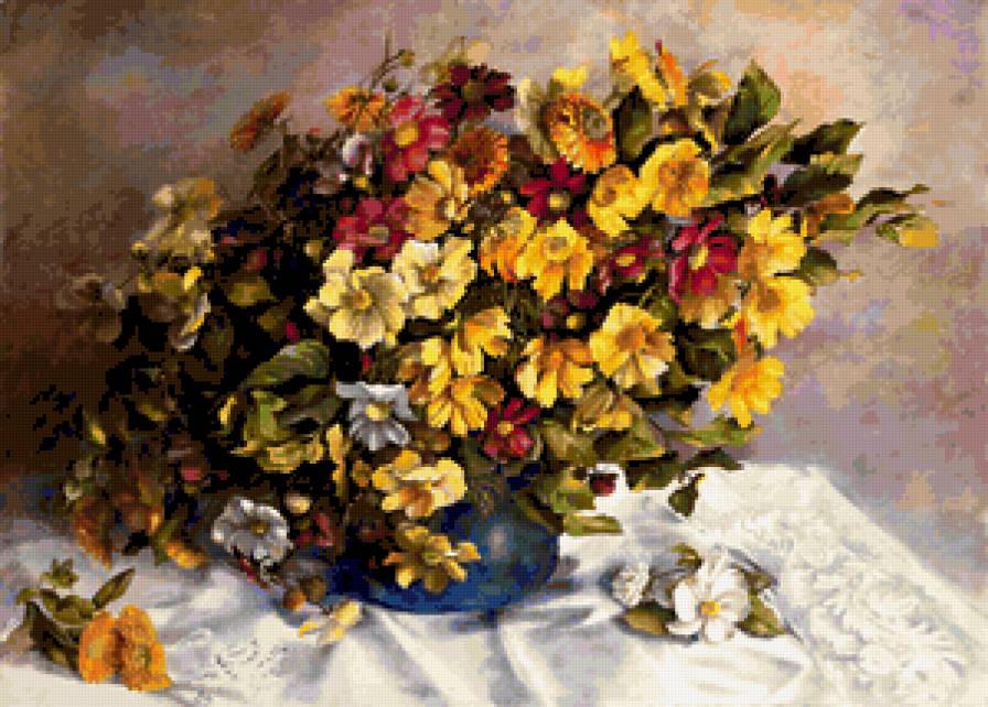 Цветы №1 - натюрморт, букет, цветы - предпросмотр