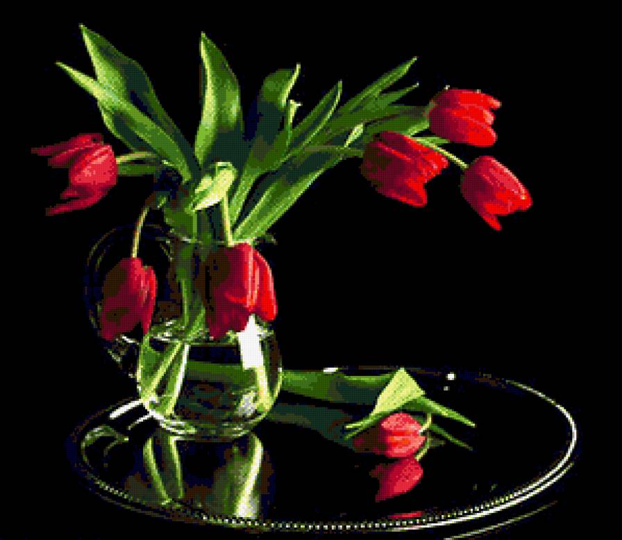 Букет - цветы, букет, тюльпаны - предпросмотр