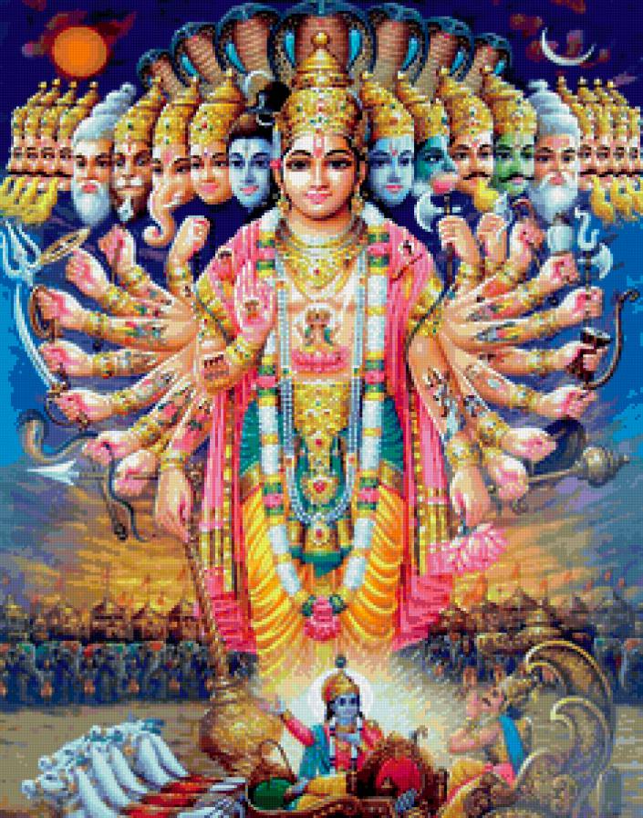 Индийские боги - индийская религия, картина, легенды, эпос, индуизм - предпросмотр