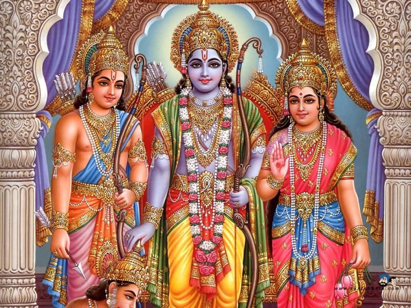 индийские мотивы - индийская религия, индуизм, легенды, эпос, картина - оригинал