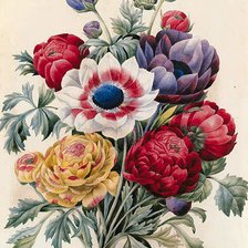 Оригинал схемы вышивки «букет цветов» (№170529)