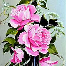 Оригинал схемы вышивки «розы» (№170735)