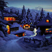 Уютные зимние домики