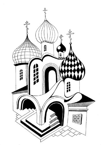 Новгород - монохром, религия, храм, здания - оригинал