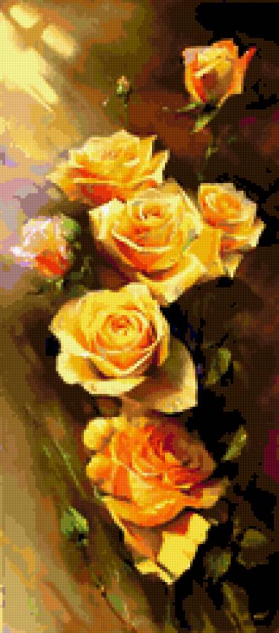 желтые розы - цветы - предпросмотр