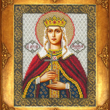 Оригинал схемы вышивки «Икона Св. Людмила» (№172557)